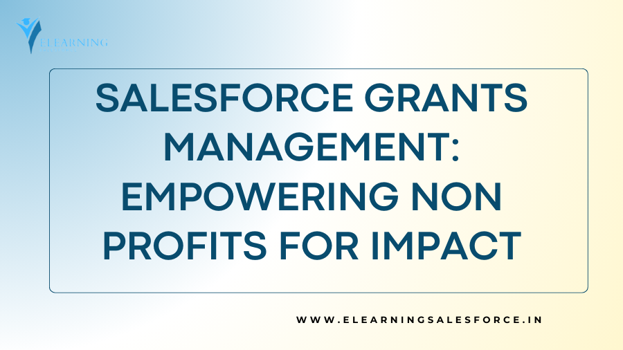 Salesforce Grants Management: Empowering Nonprofits for Impact